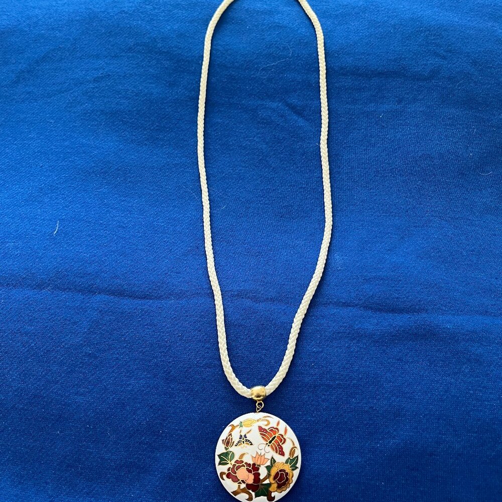 Necklace with Cloisonne Pendant
